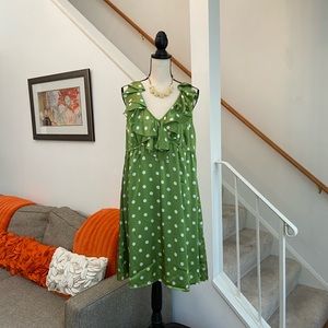 ❣️🆕LOFT 100% Silk Polka Dot Dress❣️